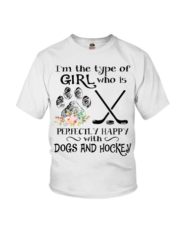 A Big Fan Of Dogs And Hockey Girl Limited Classic T-Shirt - Ladies Flowy Tank - Youth Tee