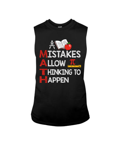 Math Teacher - Mistake Allow Thinking To Happen Classic T-Shirt - Guys Tee - Unisex Long Sleeve