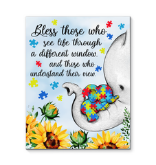 Bless Those Who Understand Their View Square Canvas