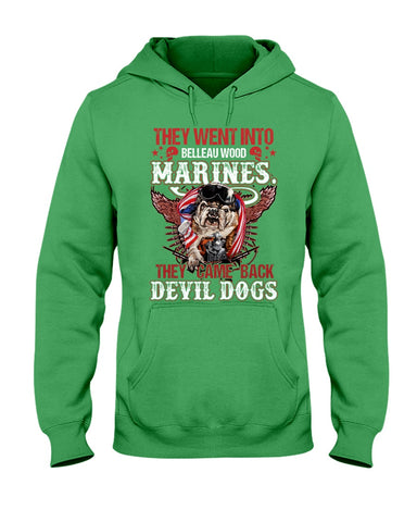 Belleauwood Marines - Devil Dogs T-Shirt - Ladies Tee - Hoodie