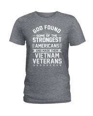 Vietnam Veterans- Strongest Americans Tote Bag - Ladies Tee - Guys V-Neck