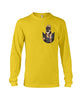 Image of German In Pocket T-Shirt - Guys V-Neck - Unisex Long Sleeve