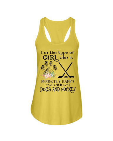 A Big Fan Of Dogs And Hockey Girl Limited Classic T-Shirt - Ladies Flowy Tank - Youth Tee