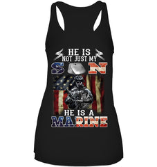 He Is Not Just My Son He Is A Marine Limited Classic T-Shirt - Ladies Flowy Tank - Ladies V-Neck