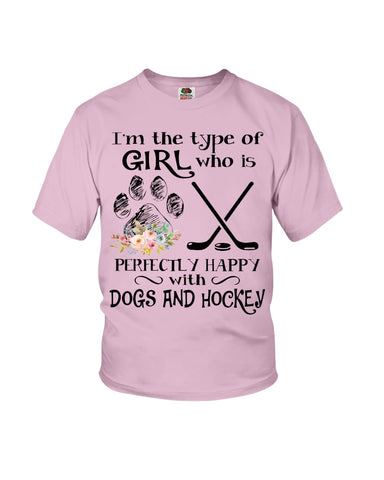 A Big Fan Of Dogs And Hockey Girl Limited Classic T-Shirt - Ladies Flowy Tank - Youth Tee