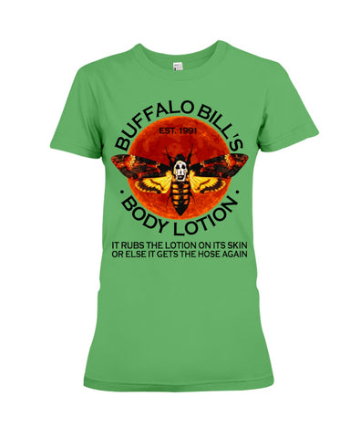 Buffalo Bill's Body Lotion Limited Classic T- Shirt - Youth Tee - Ladies Tee