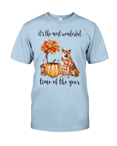 Shiba Inu The Most Wonderful Time T-Shirt - Guys Tee - Sweatshirt