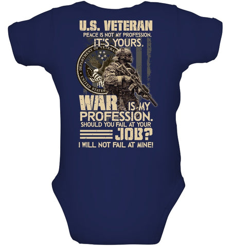 Peace Is Not My Profession T-Shirt - Baby Onesie - Mug