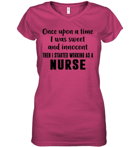 I Stared Working As A Nurse Limited Classic T- Shirt - Youth Tee - Ladies V-Neck