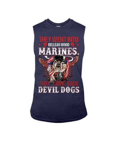 Belleauwood Marines - Devil Dogs T-Shirt - Guys Tee - Unisex Long Sleeve