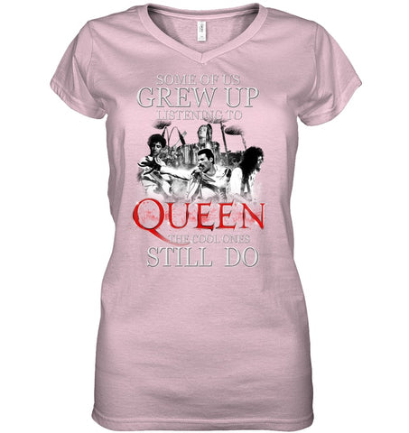 Listen To Queen T-Shirt - Sweatshirt - Ladies V-Neck