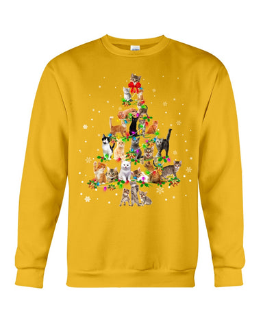 Unique Cat Christmas Tree Limited Classic T-Shirt - Unisex Long Sleeve - Sweatshirt