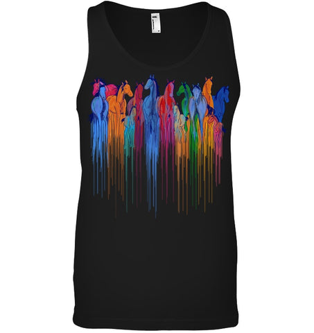 Coloful Horse Limited Classic T_Shirt - Ladies Flowy Tank - Unisex Tank Top