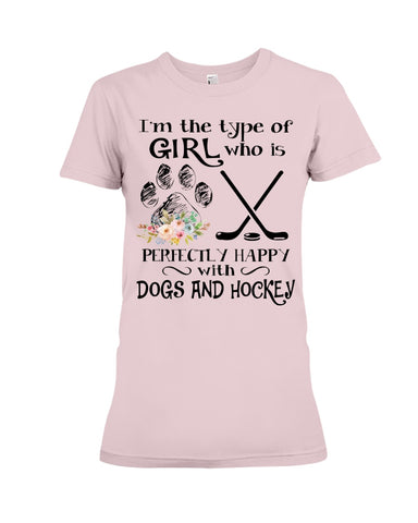 A Big Fan Of Dogs And Hockey Girl Limited Classic T-Shirt - Ladies Tee - Hoodie