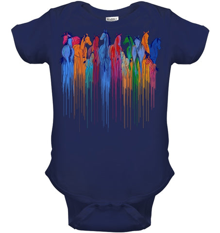 Coloful Horse Limited Classic T_Shirt - Ladies Tee - Baby Onesie