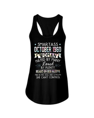 Smartass October 1960 Tote Bag - Ladies Flowy Tank - Youth Tee