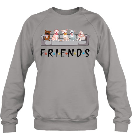 Pit Bull Friends T-Shirt - Unisex Long Sleeve - Sweatshirt