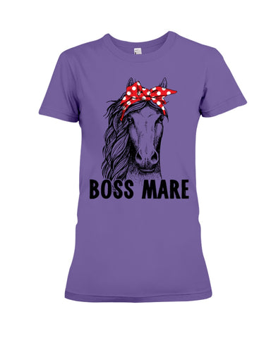 Boss Mare Horse Limited Classic T- Shirt - Youth Tee - Ladies Tee