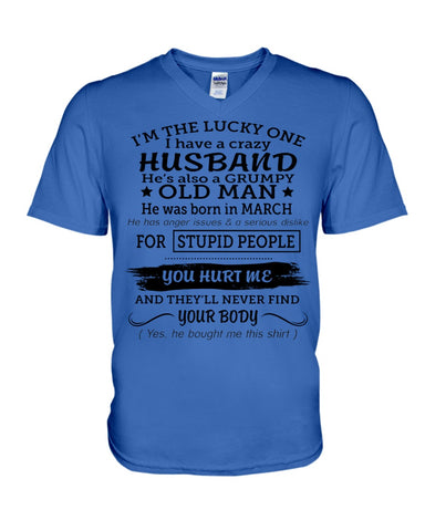 I Have A Crazy Husband Classic T-Shirt - Guys V-Neck - Mug