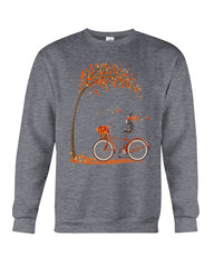 Greyhound Dog In Fall T-Shirt - Sweatshirt - Ladies Flowy Tank