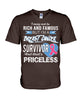 Image of I'm A Breast Cancer Survivor And That's Priceless Limited Classic T- Shirt - Hoodie - Guys V-Neck