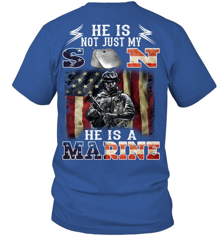 He Is Not Just My Son He Is A Marine Limited Classic T-Shirt - Sweatshirt - Guys V-Neck