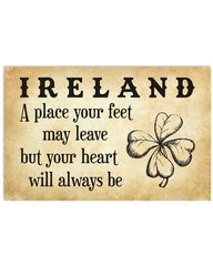 Ireland Where Your Heart Will Always Be Horizontal Poster