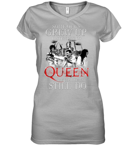 Listen To Queen T-Shirt - Sweatshirt - Ladies V-Neck