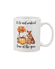 Shiba Inu The Most Wonderful Time T-Shirt - Mug