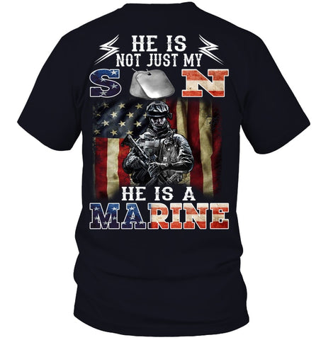 He Is Not Just My Son He Is A Marine Limited Classic T-Shirt - Sweatshirt - Guys V-Neck