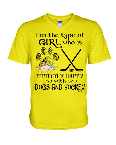 A Big Fan Of Dogs And Hockey Girl Limited Classic T-Shirt - Guys V-Neck - Mug