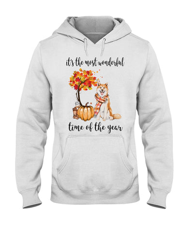 Akita The Most Wonderful Time Of Year T-Shirt - Hoodie - Ladies Tee