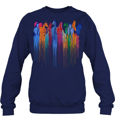 Coloful Horse Limited Classic T_Shirt - Sweatshirt - Hoodie