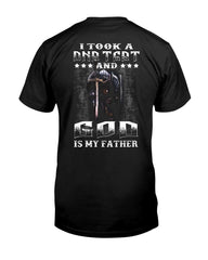 I Took A Dna Test And God Is My Father Tote Bag - Guys Tee - Basketweave Tote Bag