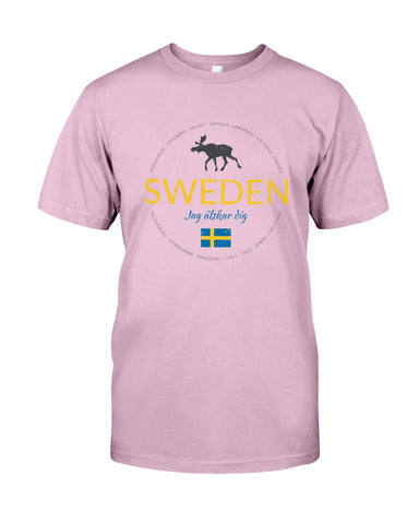 Sweden Jag Alsker Dig Limited Classic T- Shirt - Guys Tee - Sweatshirt