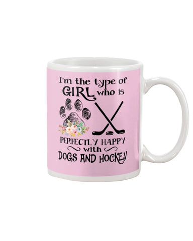 A Big Fan Of Dogs And Hockey Girl Limited Classic T-Shirt - Guys V-Neck - Mug