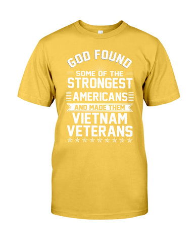 Vietnam Veterans- Strongest Americans Tote Bag - Guys Tee - Basketweave Tote Bag