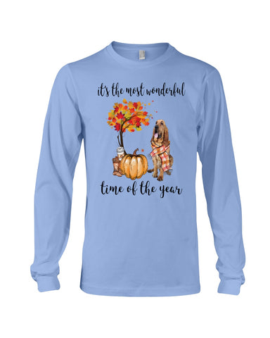 Bloodhound The Most Wonderful Time T-Shirt - Guys V-Neck - Unisex Long Sleeve