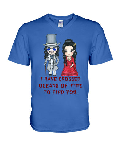 I Have Crossed Oceans Of Time To Find You T-Shirt - Hoodie - Guys V-Neck