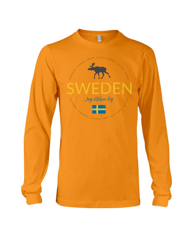 Sweden Jag Alsker Dig Limited Classic T- Shirt - Unisex Long Sleeve - Basketweave Tote Bag