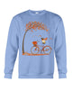 Image of Lovely Pug In Fall T-Shirt - Sweatshirt - Ladies Flowy Tank