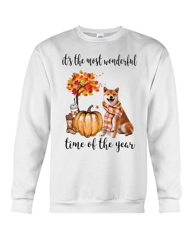 Shiba Inu The Most Wonderful Time T-Shirt - Guys Tee - Sweatshirt