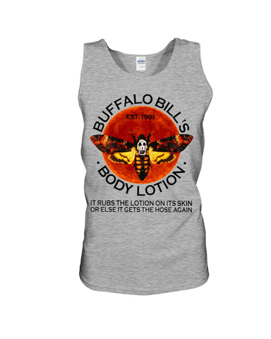 Buffalo Bill's Body Lotion Limited Classic T- Shirt - Unisex Tank Top - Ladies Flowy Tank