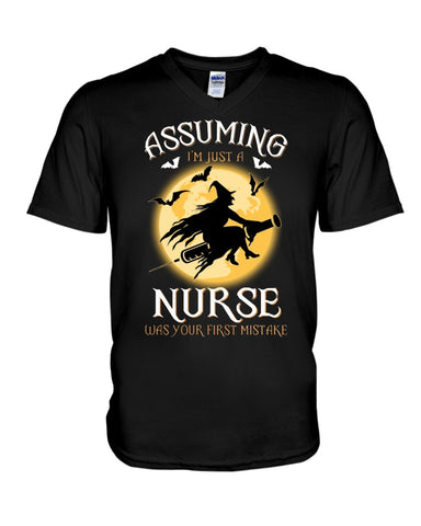 Assuming Nurse Witch Limited Classic T-Shirt - Guys V-Neck - Unisex Long Sleeve