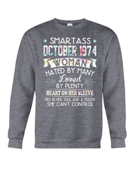 Smartass October 1974 Classic T-Shirt - Sweatshirt - Unisex Tank Top