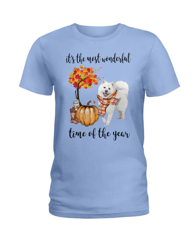 Samoyed - The Most Wonderful Time T-Shirt - Hoodie - Ladies Tee