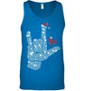 Image of Sign Language Bright T-Shirt - Guys V-Neck - Unisex Tank Top