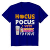 Image of Hocus Pocus I Need Dunkin Donuts To Focus T-Shirt - Youth Tee - Ladies V-Neck