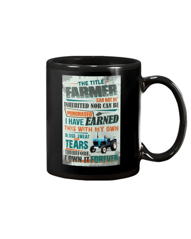 Farmer Can Not Be Inherited Nor Can Be Purchase Limited Classic T- Shirt - Mug - Poster