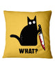 Image of Murdered Cat T-Shirt - Pillow Cover